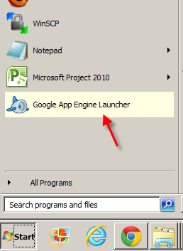 google app engine sdk directory windows